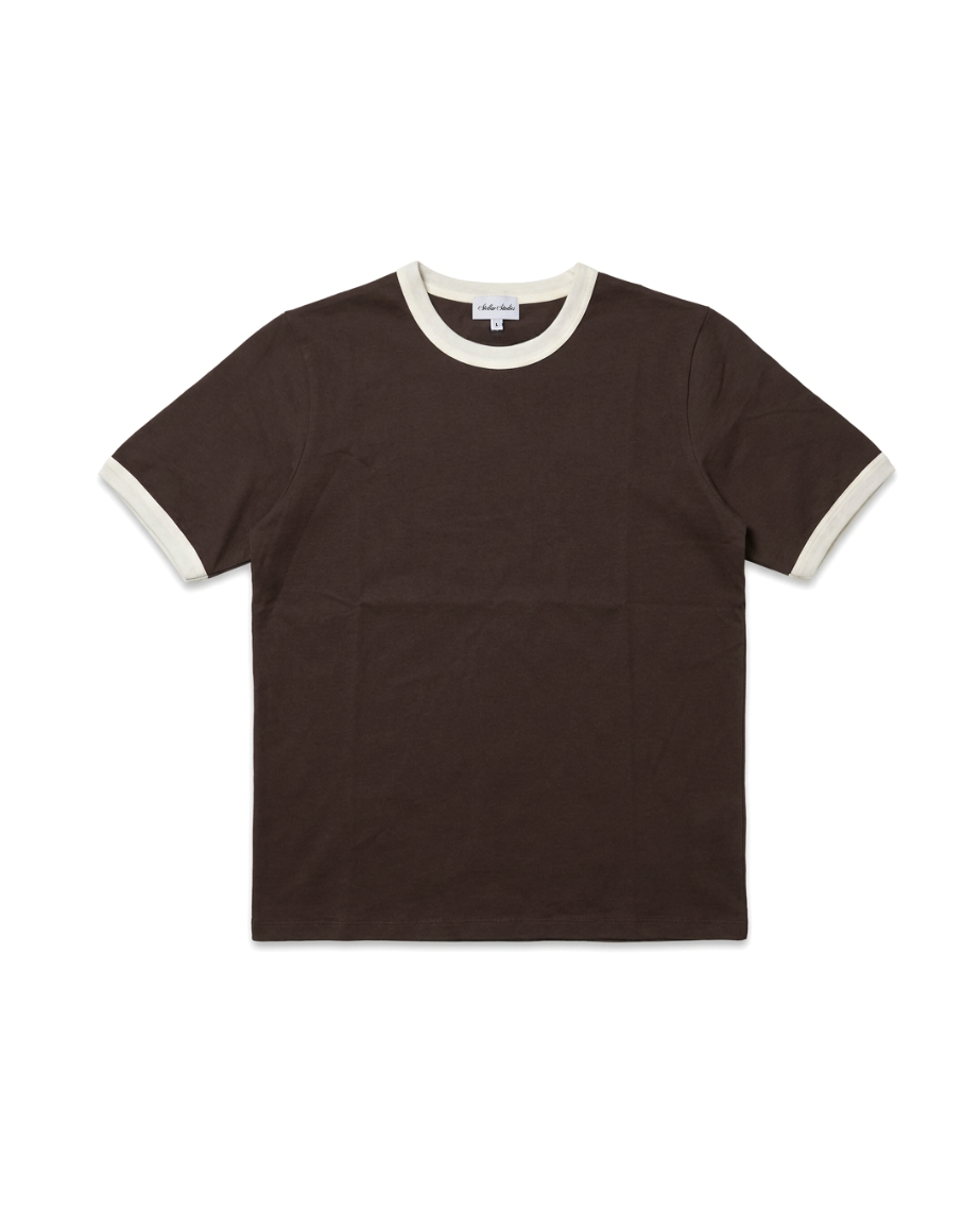Brown/White T-shirt – Stellar Studios