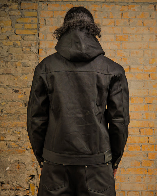 Black Selvedge Clasp Jacket (16oz)