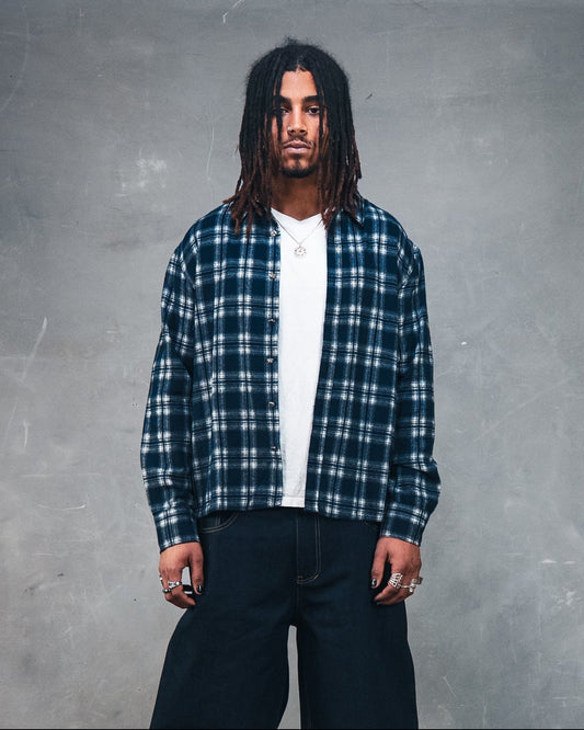 Checkered Blue Shirt