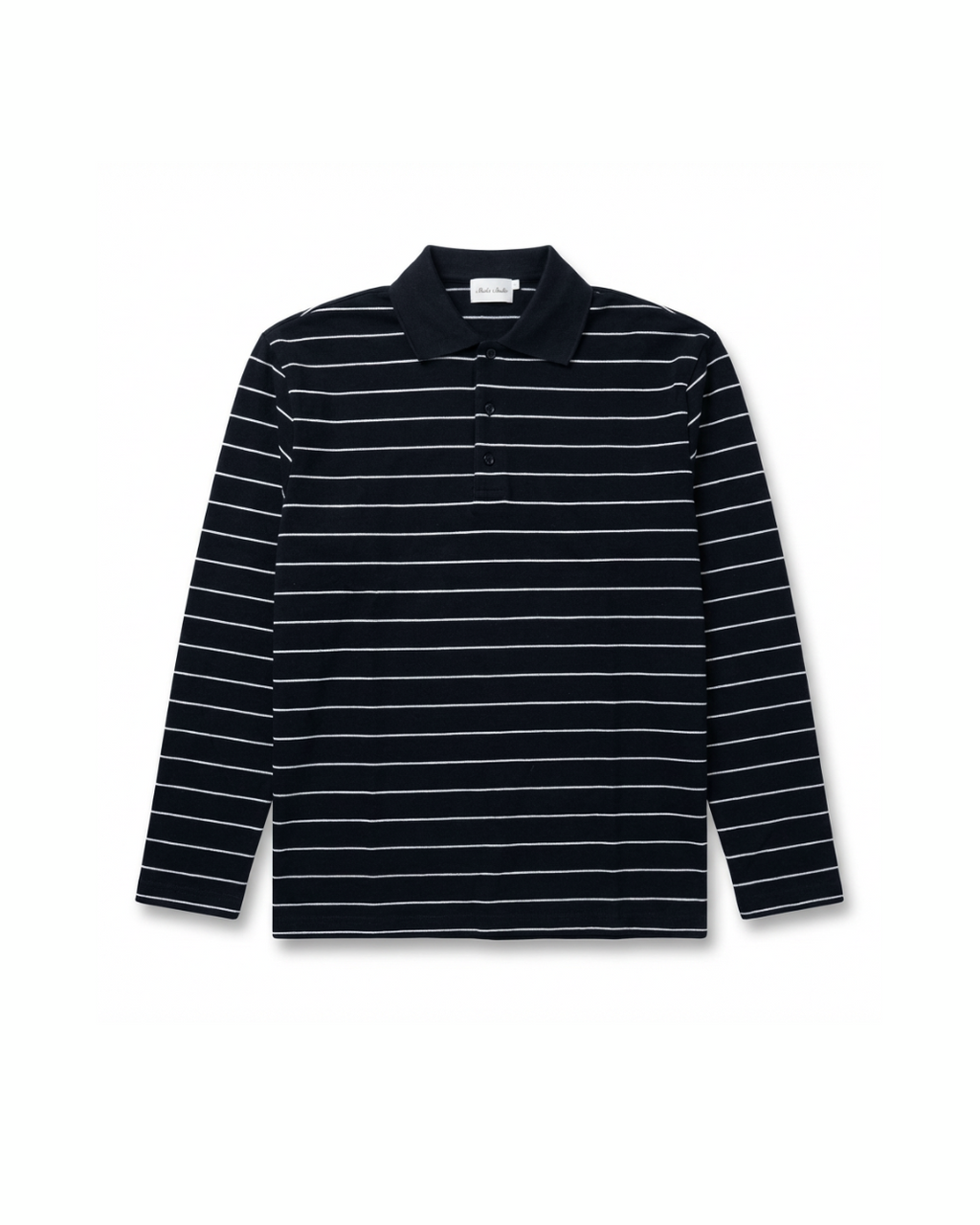 Black Striped Polo