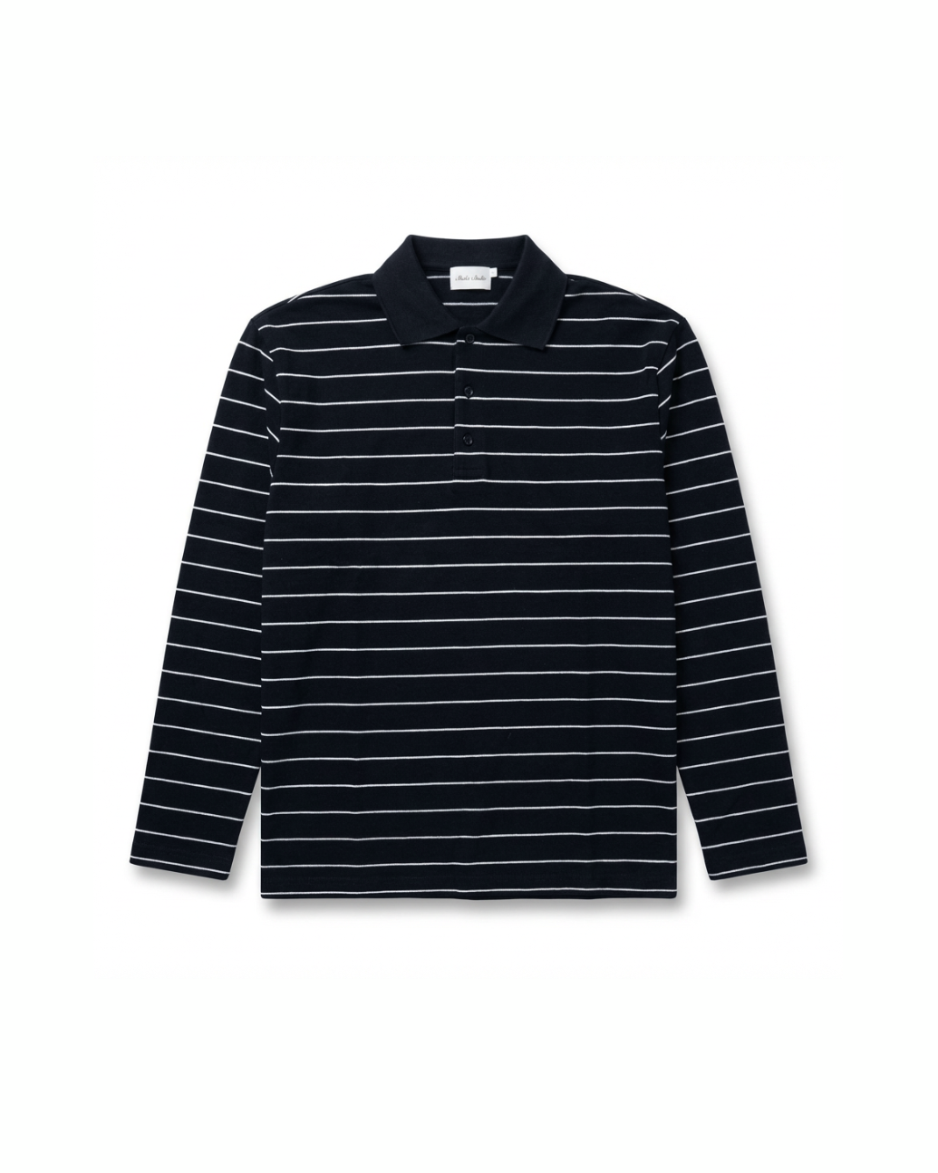 Black Striped Polo