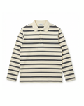 Creme Striped Polo