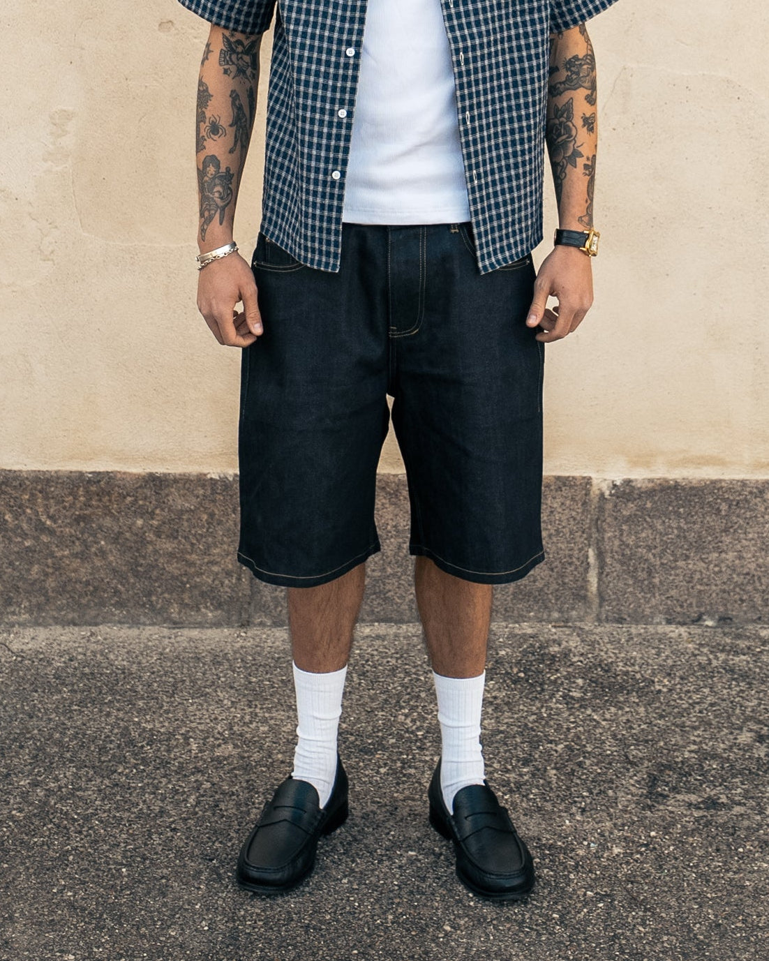 Blue Selvedge Shorts