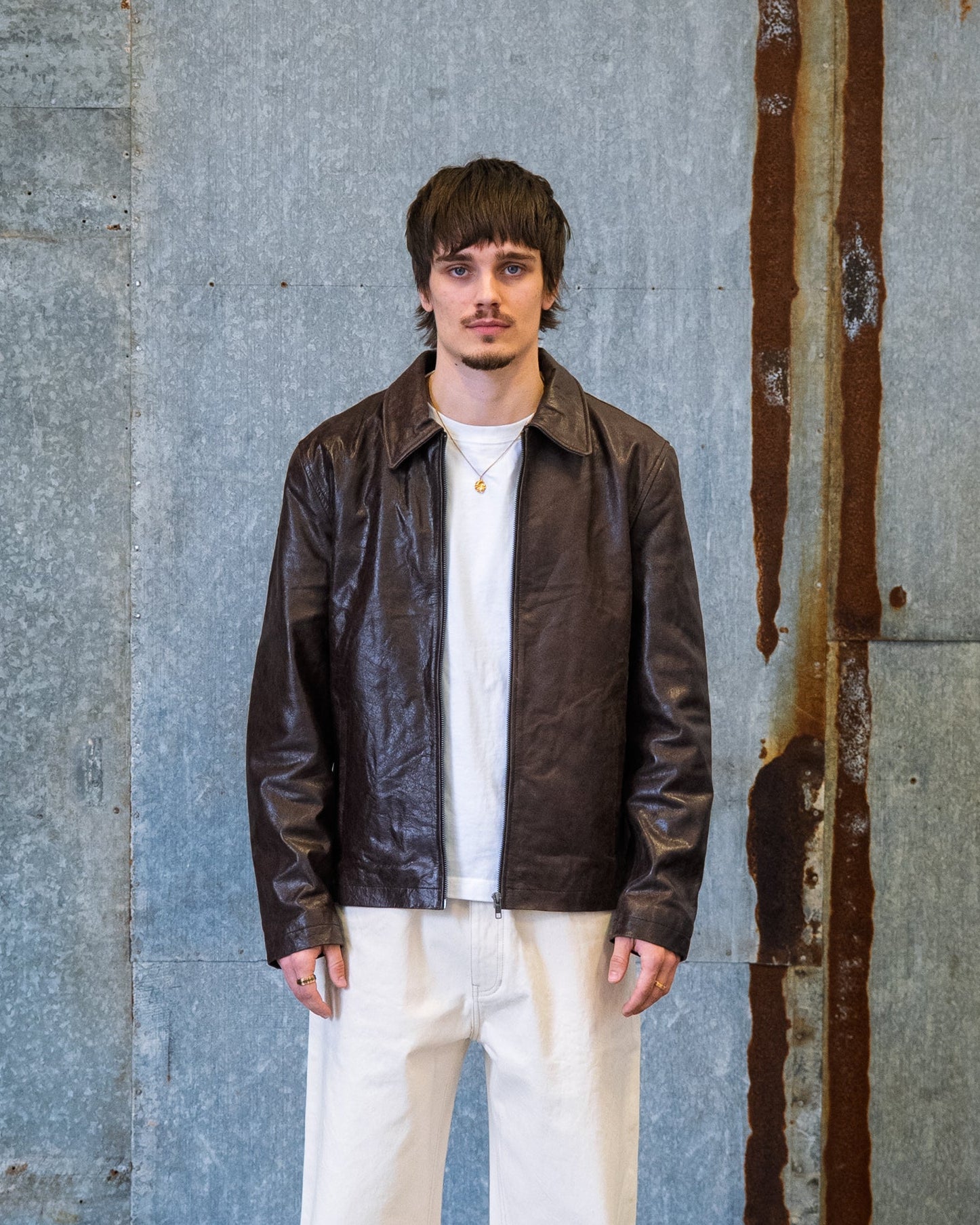 Brown Vintage Leather Jacket (Authentic) – Stellar Studios