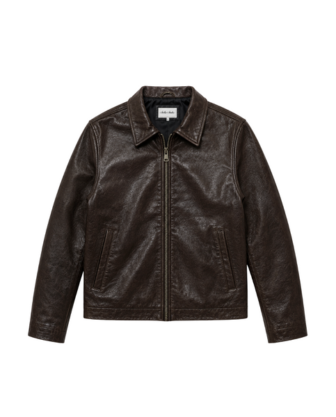 Brown Vintage Leather Jacket (Authentic) – Stellar Studios